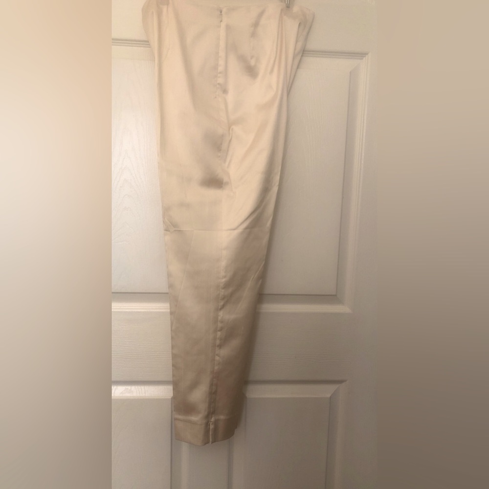 CHICOS cream silk pants